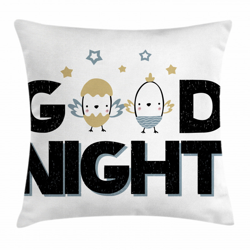 Night and Nesting Eggs Pillow Cover