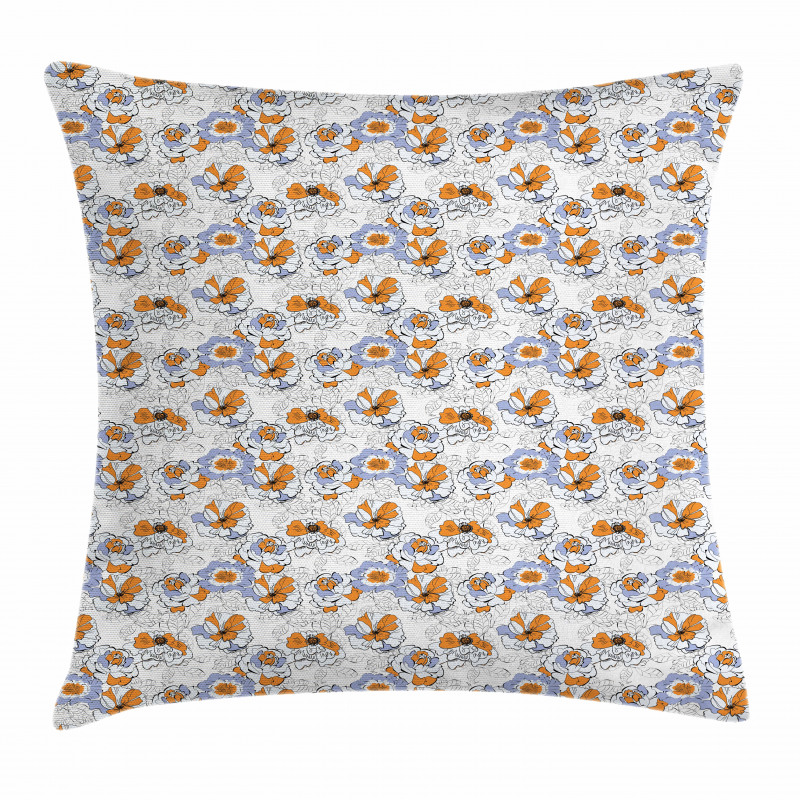 Flourishing Spring Flowers Pillow Cover