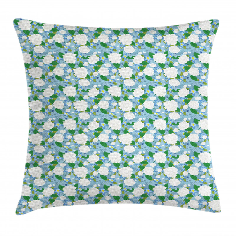Refreshing Flowers and Birds Pillow Cover