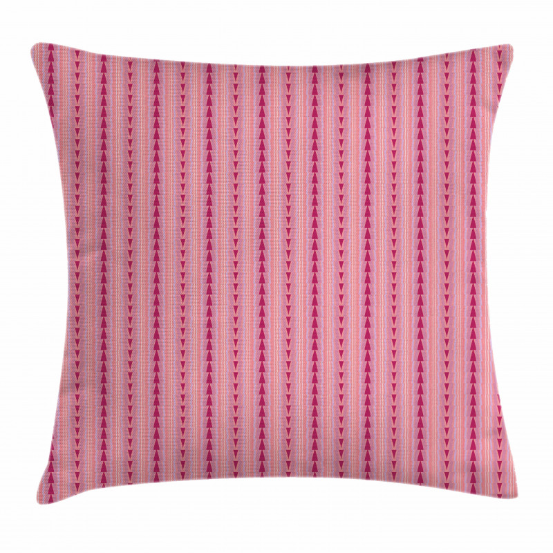 Pinkish Triangles Pillow Cover