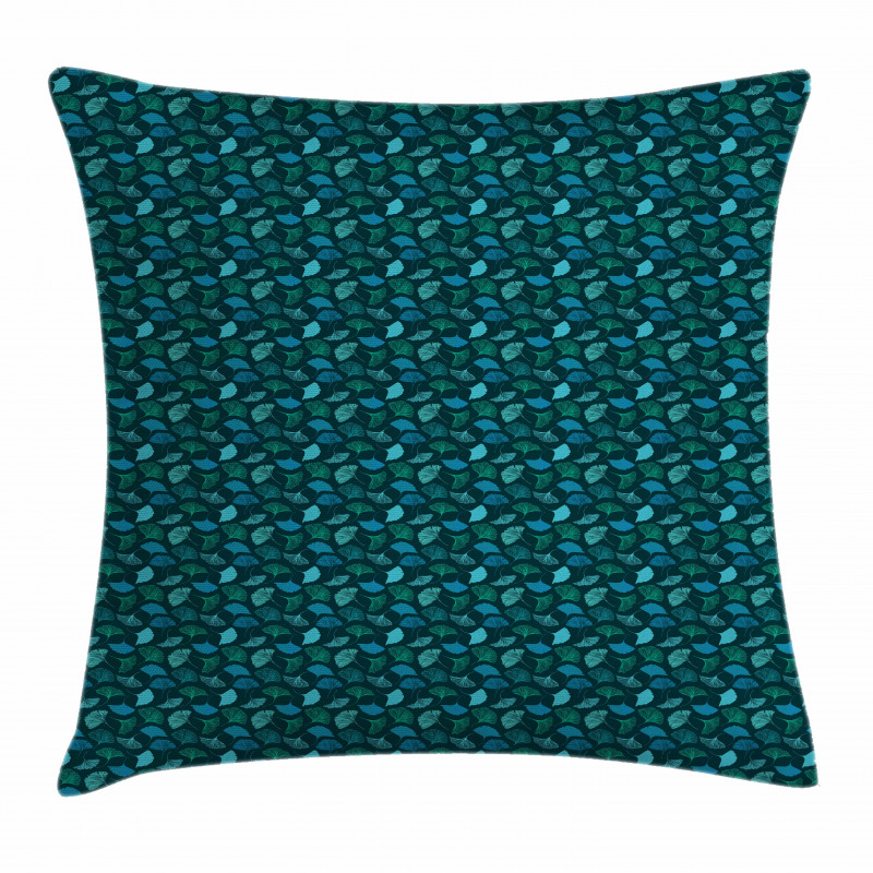 Exotic Ginkgo Leaves Motif Pillow Cover
