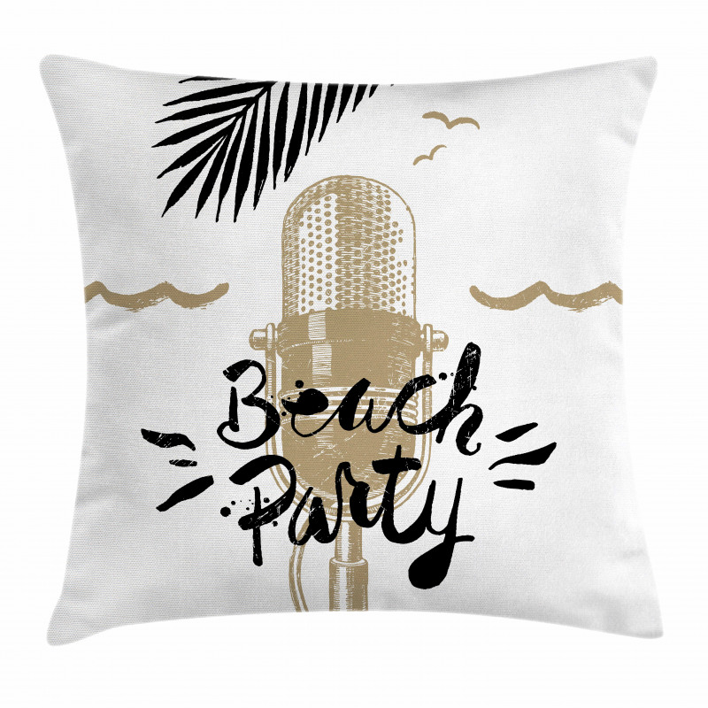 Musical Beach Party Pillow Cover