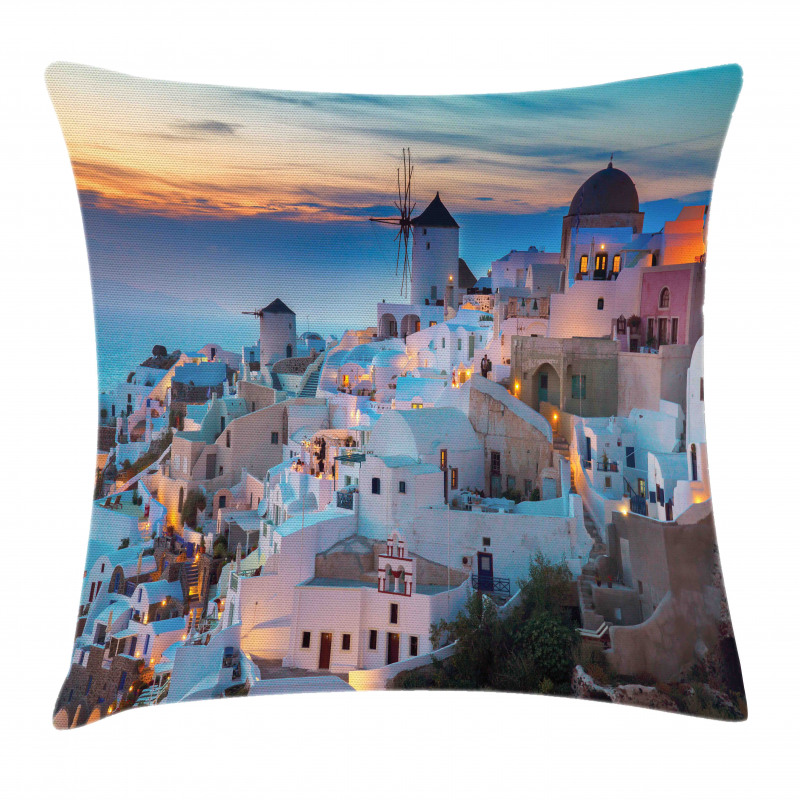 Traditional Houses Pillow Cover