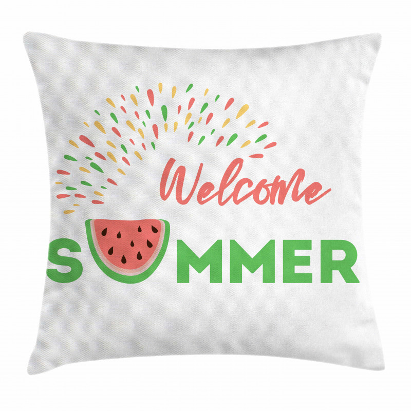 Welcome Summer Theme Pillow Cover