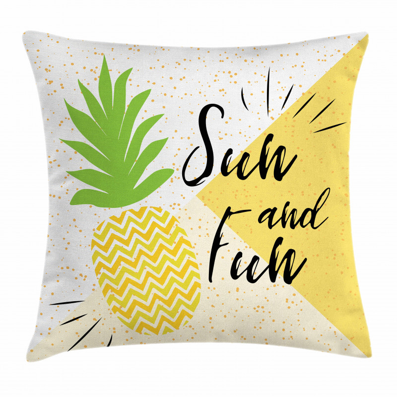 Sun and Fun Pineapple Pillow Cover
