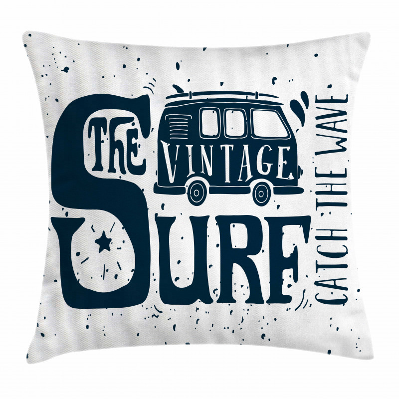 Vintage Surf Mini Van Pillow Cover