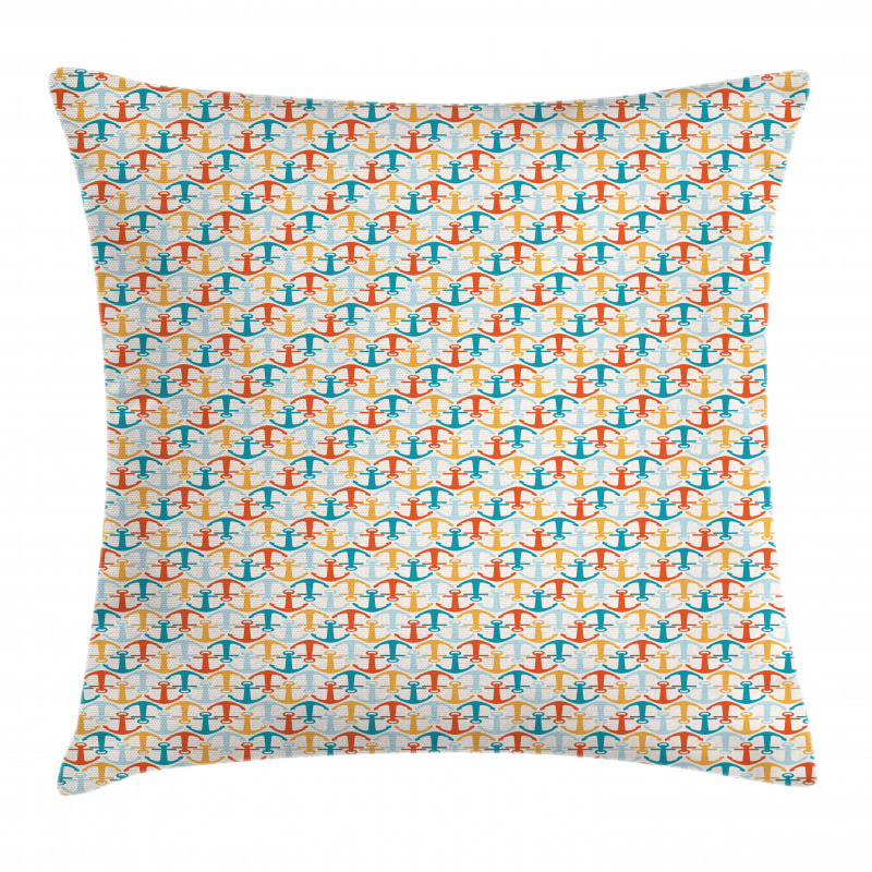 Nautical Colorful and Retro Pillow Cover