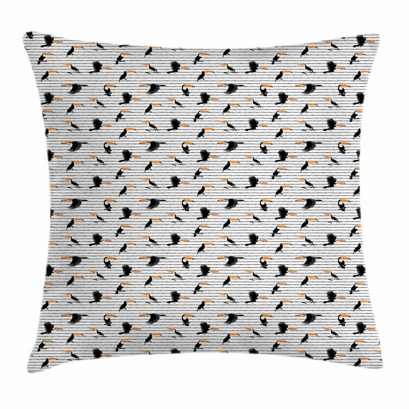 Exotic Toucan Birds Animal Pillow Cover