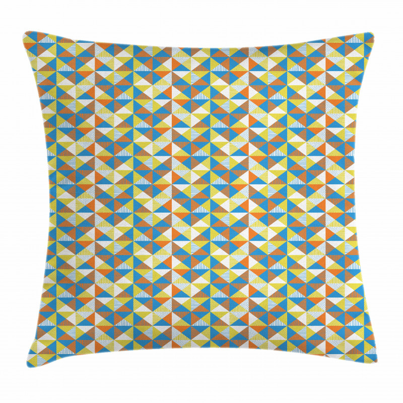 Stripes and Dots Pattern Pillow Cover