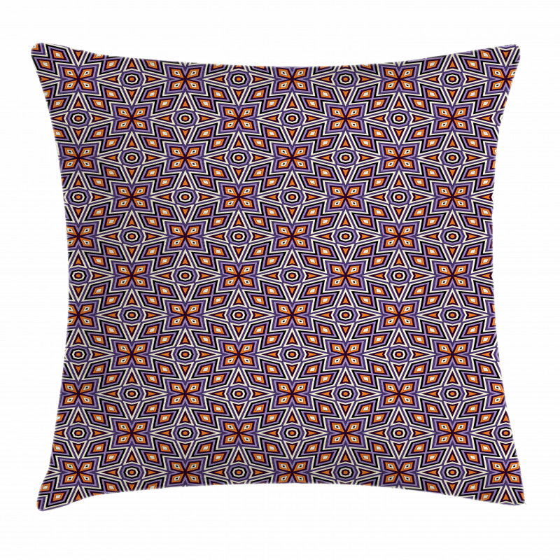 Retro Mesh Composition Pillow Cover