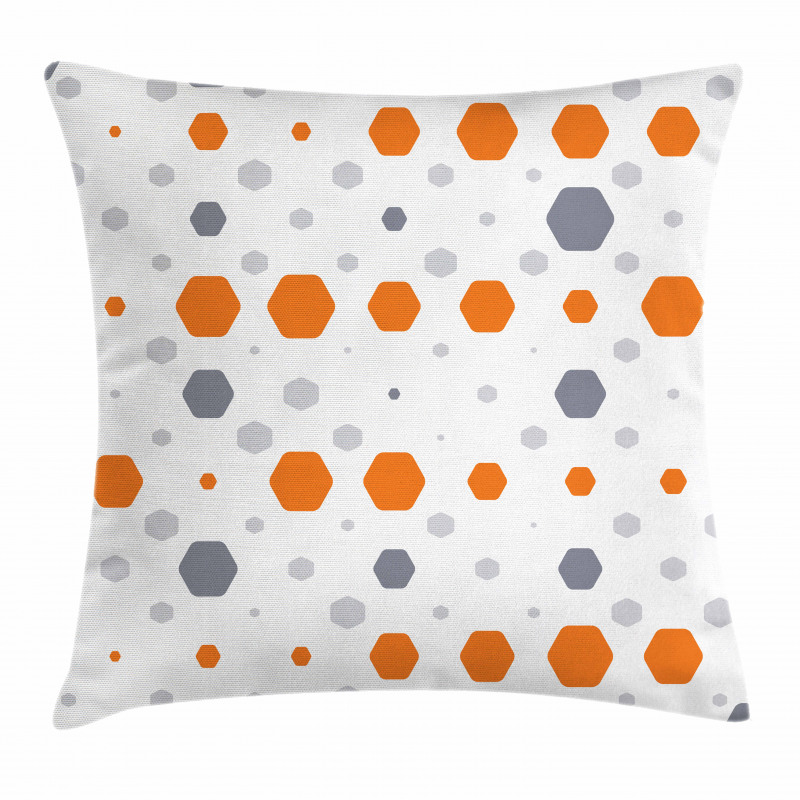 Abstract Hexagons Pattern Pillow Cover