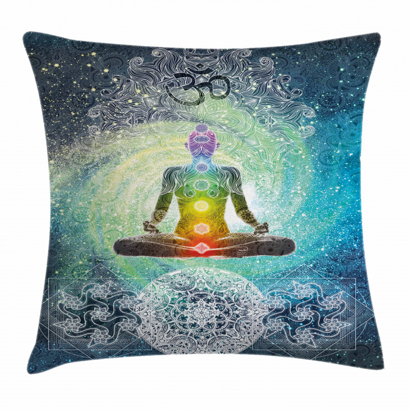 Mandala Zen Chakra Motif Pillow Cover