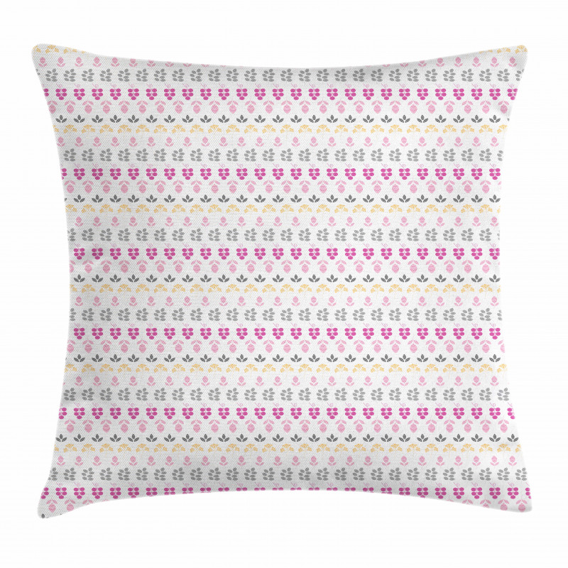 Abstract Sketched Leaves Pillow Cover