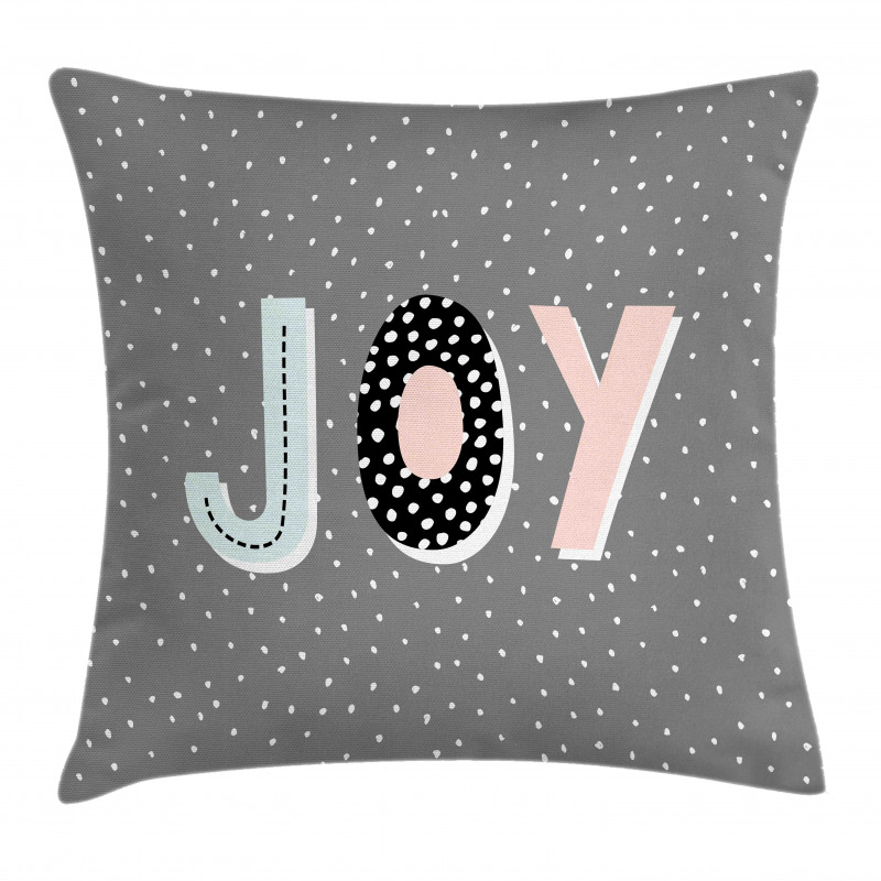 Cartoon Illustrated Message Pillow Cover