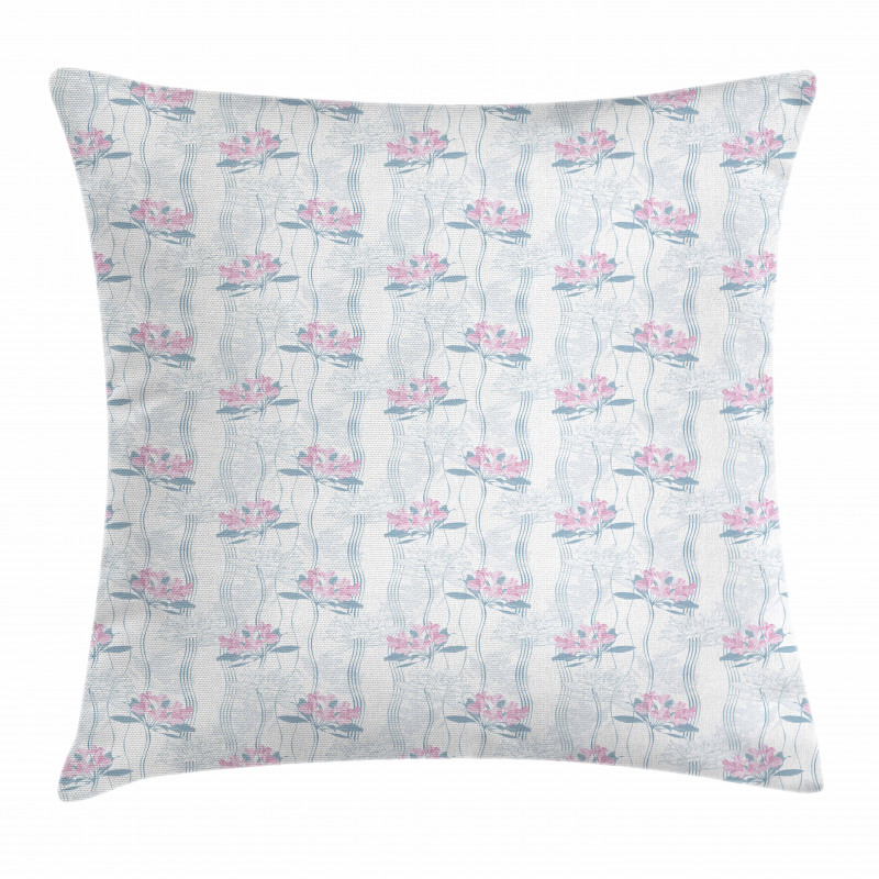 Pinky Alstroemeria Flowers Pillow Cover
