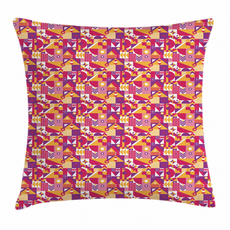 Contemporary Mosaic Motif Pillow Cover