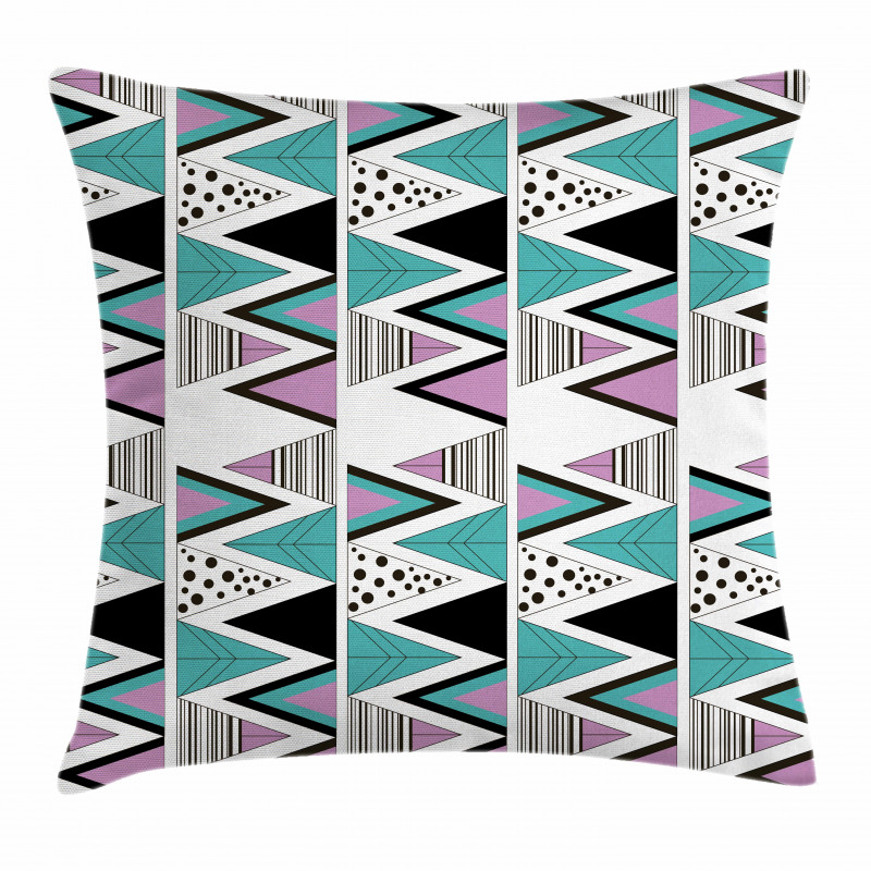 80s Memphis Zigzag Pillow Cover