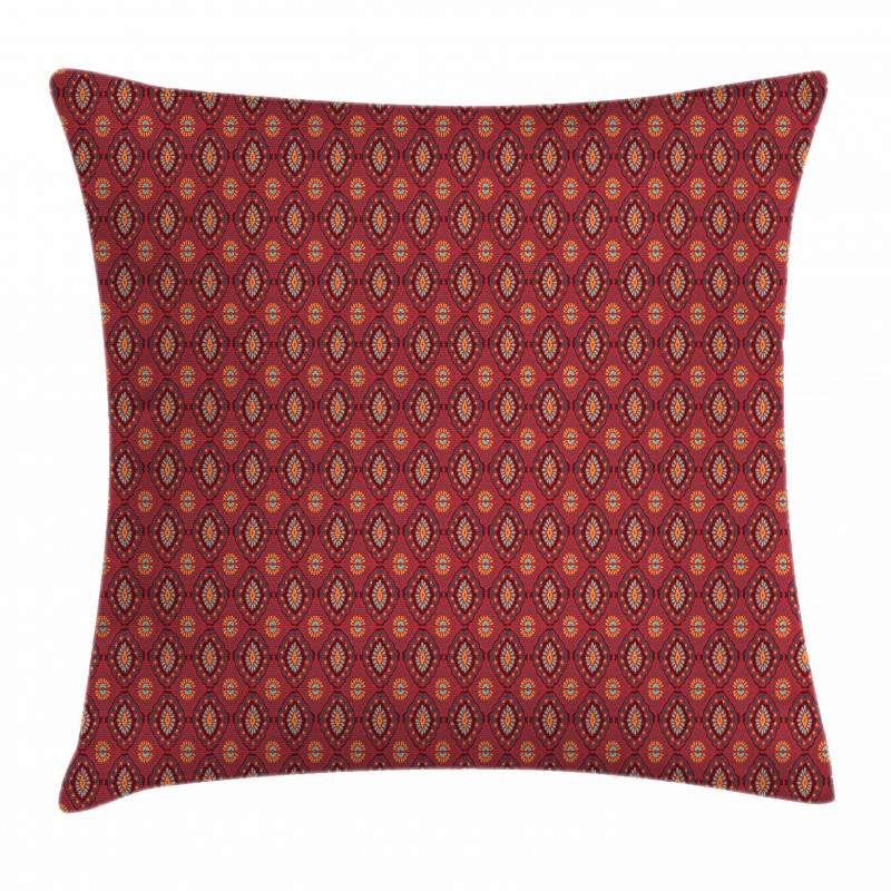 Ikat Geometric Motif Pillow Cover