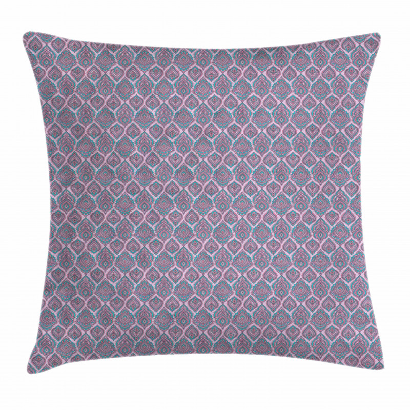 Hand Drawn Folk Ornaments Pillow Cover