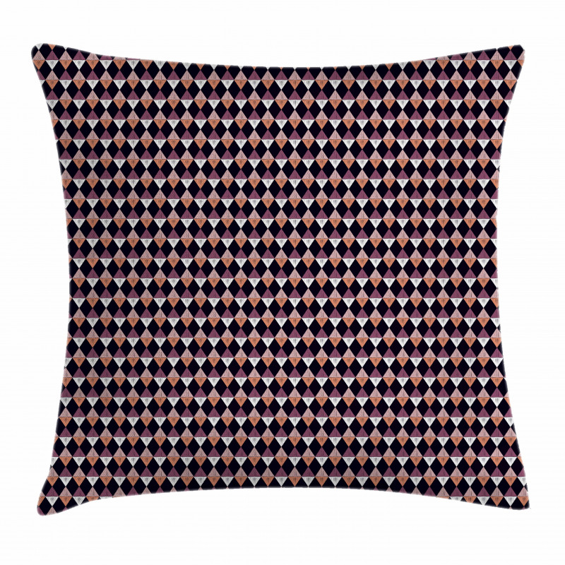 Boho Argyle Scribbled Retro Pillow Cover