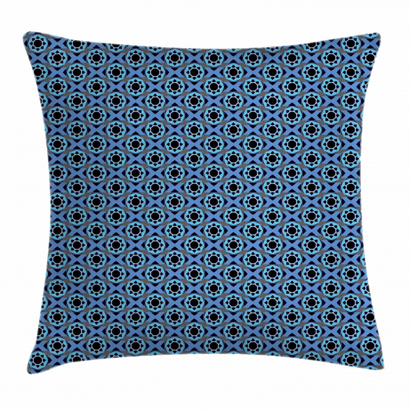 Star Mandala Motifs Retro Pillow Cover