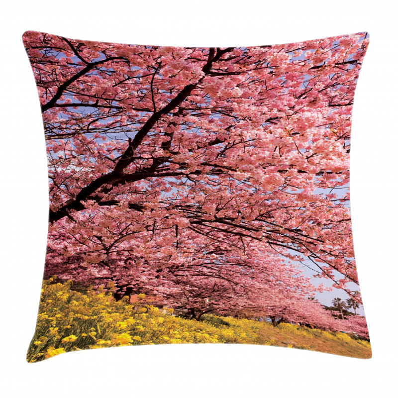 Spring Sakura Japanese Pillow Cover