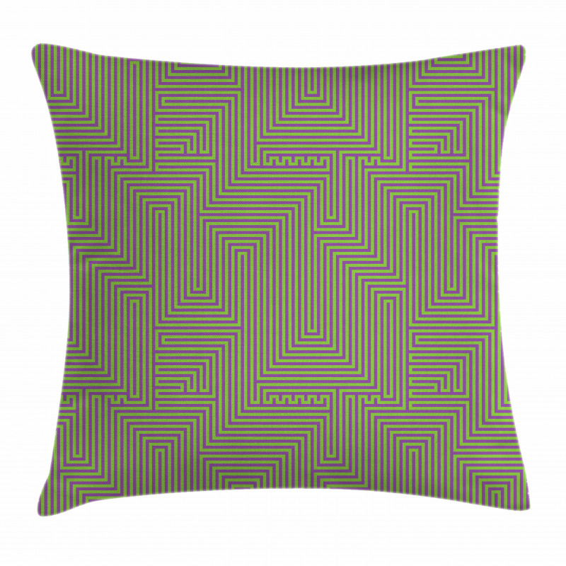 Digital Angled Line Motif Pillow Cover