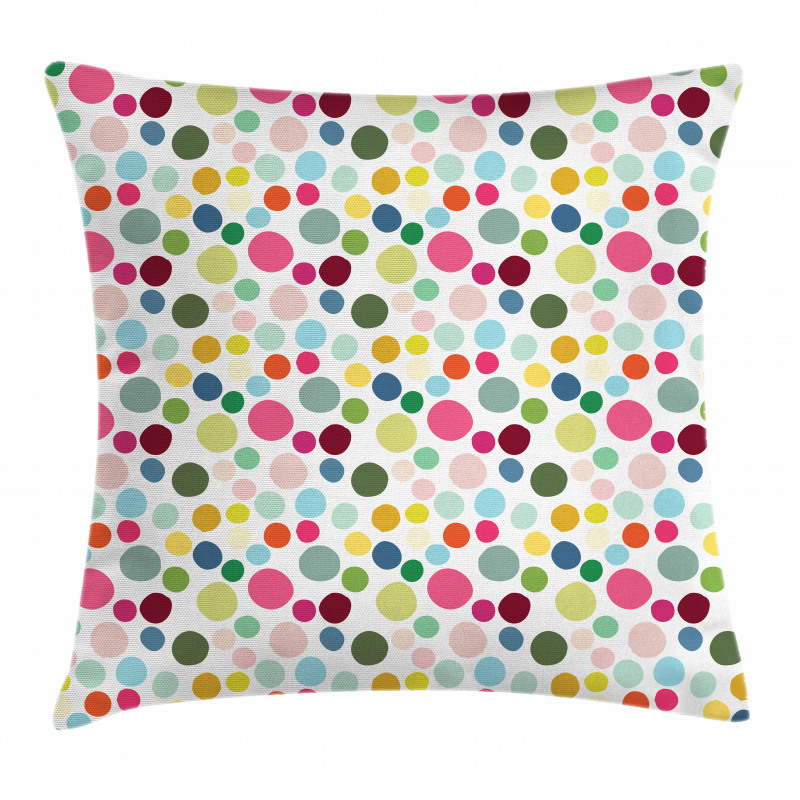 Circular Shapes Colorful Pillow Cover