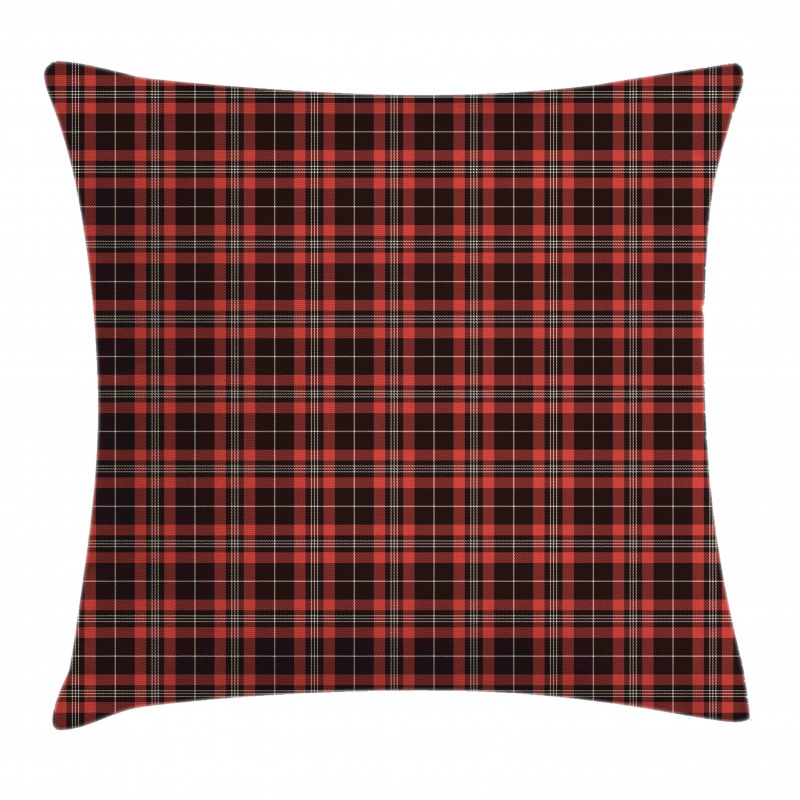 Plaid Composition Abstract Pillow Cover