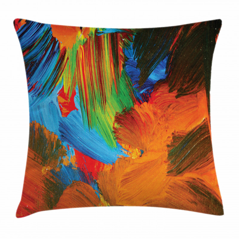 Watercolor Brush Strokes Pillow Cover