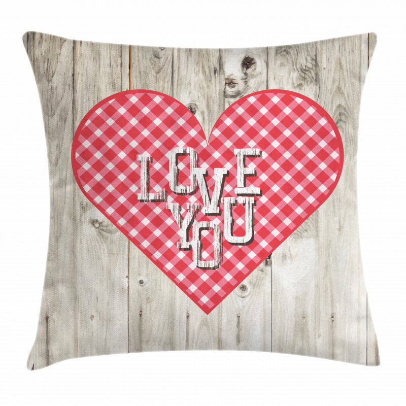 Valentines Day Themed Heart Pillow Cover