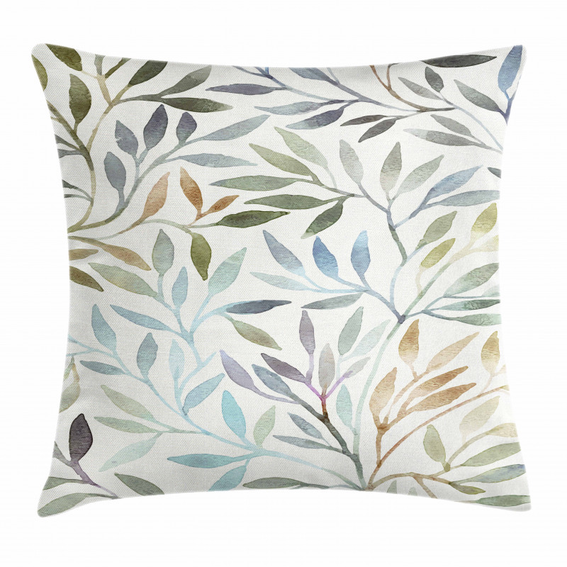 Watercolor Floral Pattern Pillow Cover