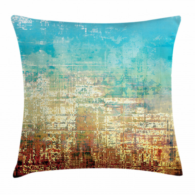 Grunge Contemporary Art Pillow Cover