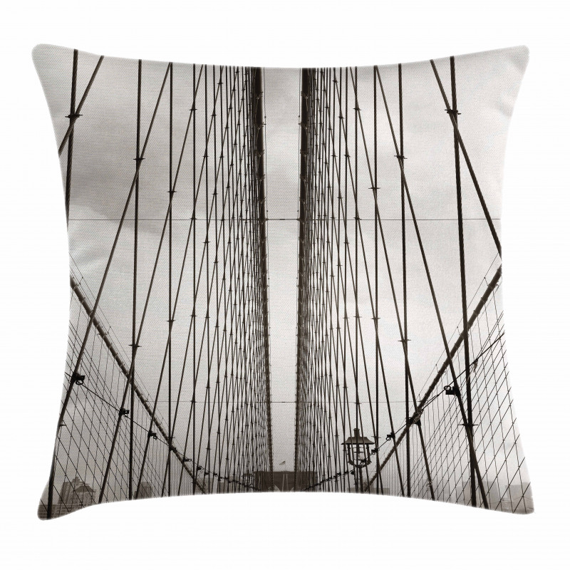 Brooklyn Bridge Cables Pillow Cover
