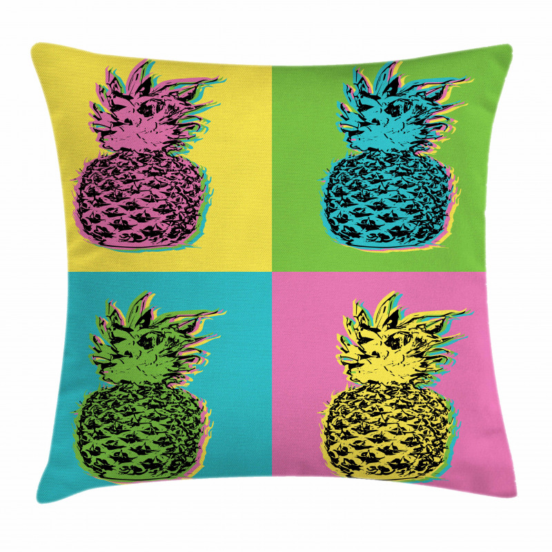 Colorful Summer Pop Art Pillow Cover