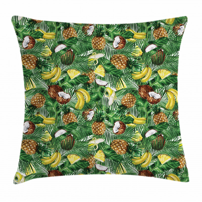 Pineapples Banana Coconut Pillow Cover