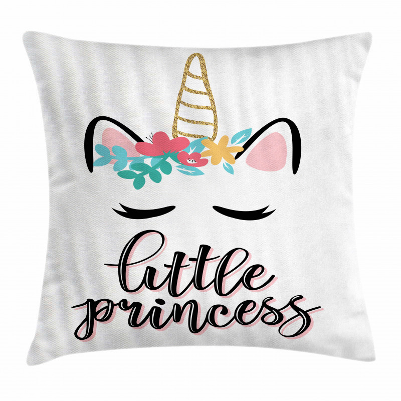 Little Princess Phrase Girly Pillow Cover
