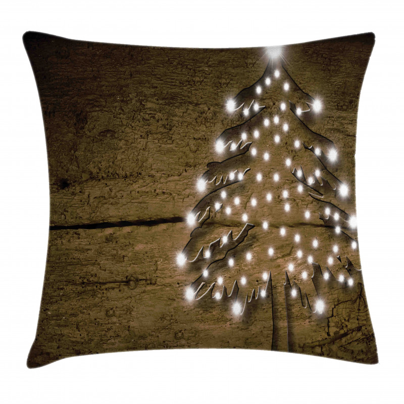 Bokeh Ornaments on Tree Pillow Cover