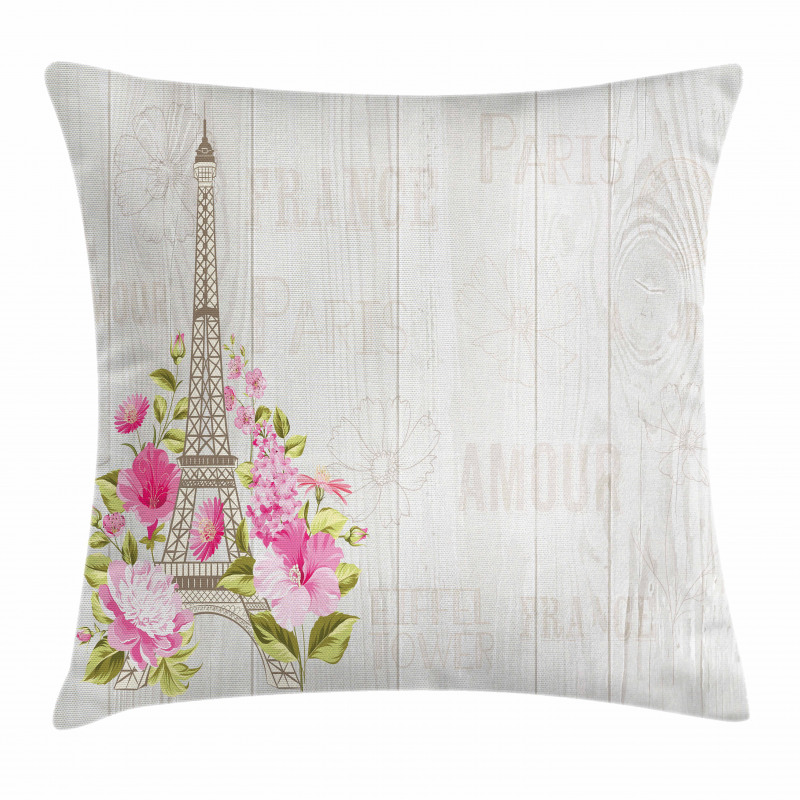 Spring Blossoming Flowers Pillow Cover