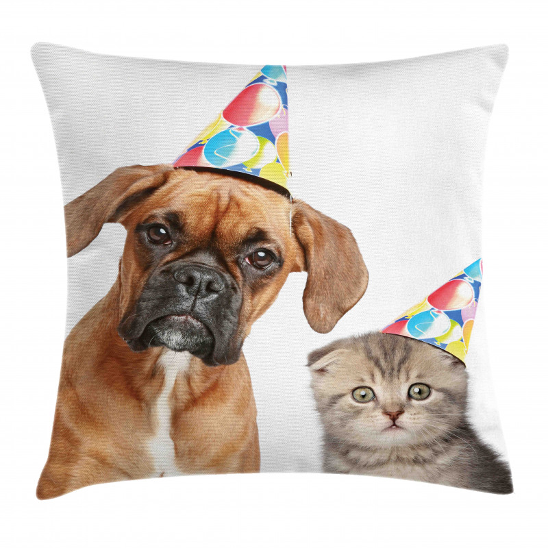 Funny Dog Scottish Cat Pillow Cover