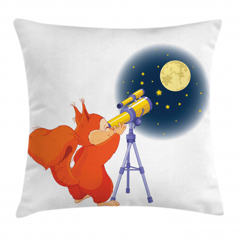 Animal with a Telescope Pillow Cover