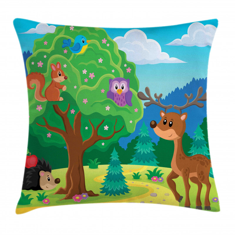 Funny Animals Wildlife Pillow Cover