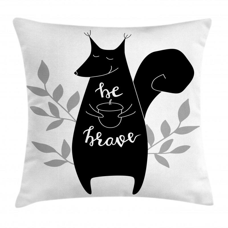 Be Brave Words Inspiration Pillow Cover