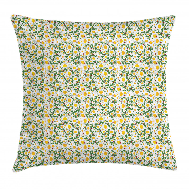 Daisy Flowers Chamomiles Pillow Cover