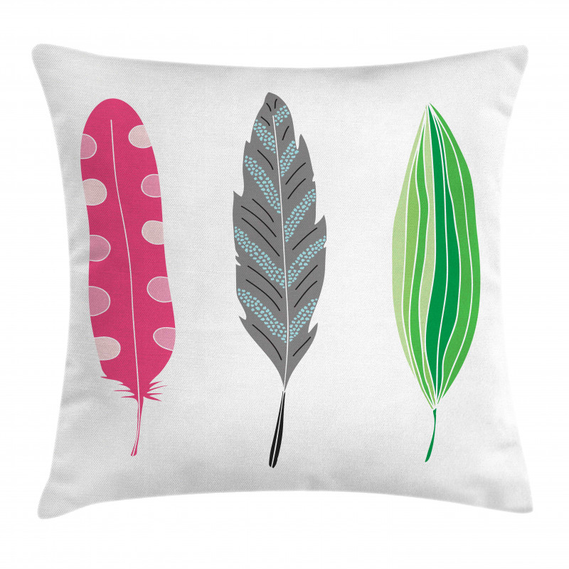 Funky Sketched 3 Plumes Pillow Cover