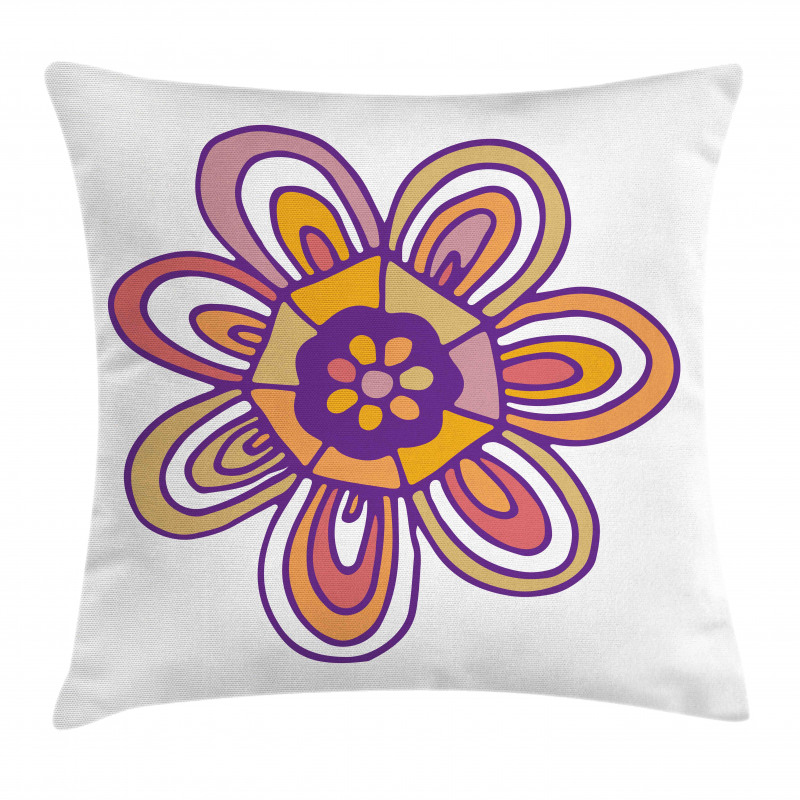 7 Petal Lonely Flower Pillow Cover