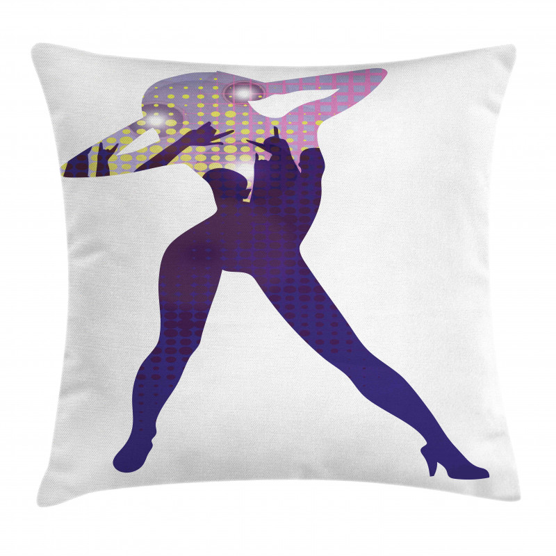 Dancer Young Lady in High Heel Pillow Cover