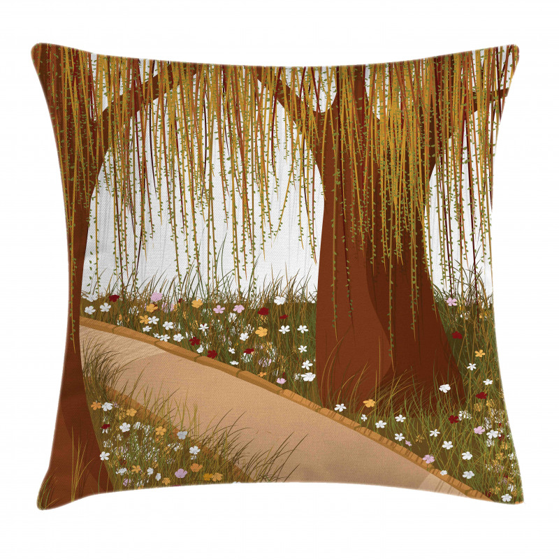 Cartoon Weeping Braches Pillow Cover