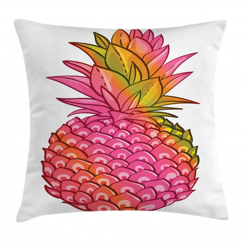 Tropical Organic Fruit Pillow Cover