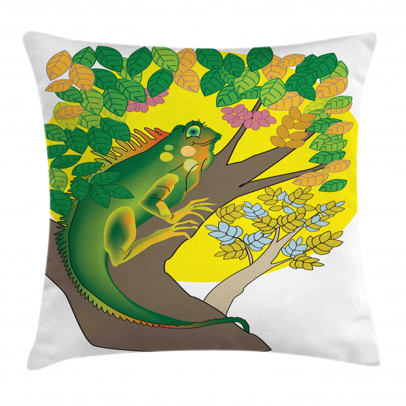 Cartoon of a Female Animal Pillow Cover